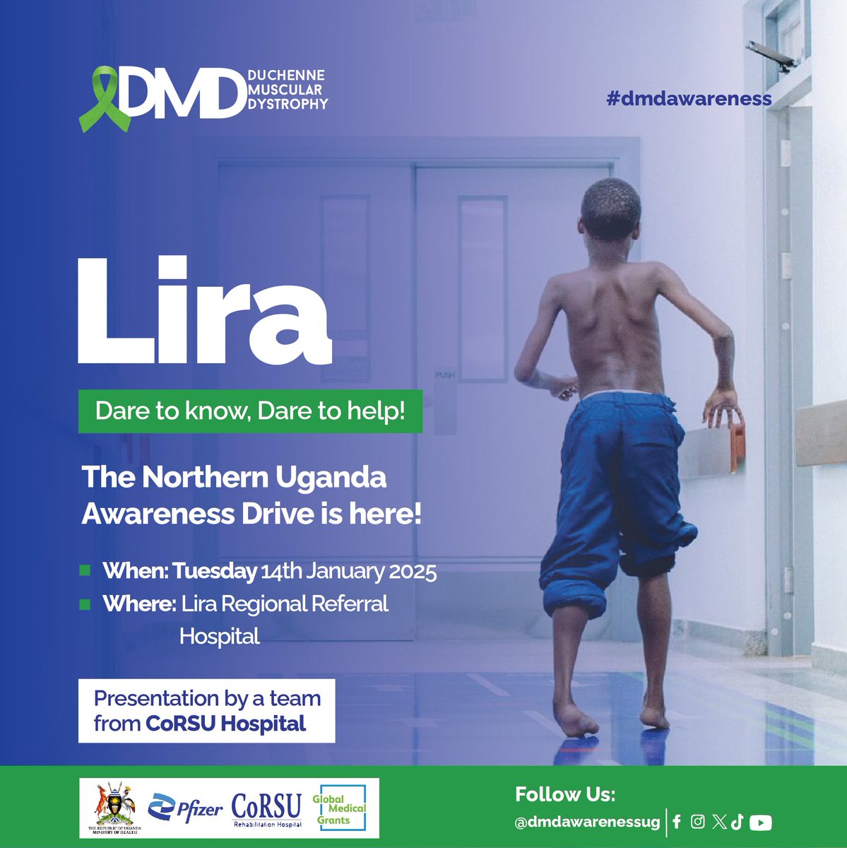 dmdawarenessug's tweet photo. Our #DMDAwareness drive in the North extended to Lira General Referral Hospital, where the team, led by Dr. Esther Mulungi, engaged health workers in an insightful and impactful discussion about Duchenne Muscular Dystrophy (DMD). https://t.co/4WWPoe4s8U
