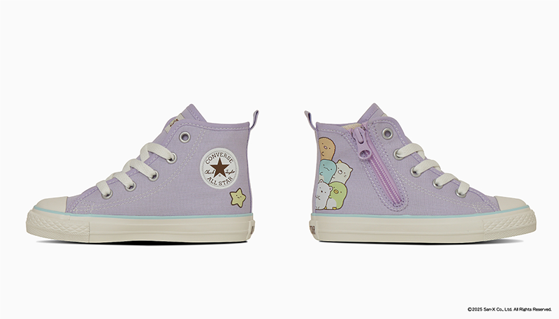 「すみっコぐらしとライフスタイルブランド「CONVERSE(コンバース)」の初のコ」|すみっコぐらし【公式】のイラスト