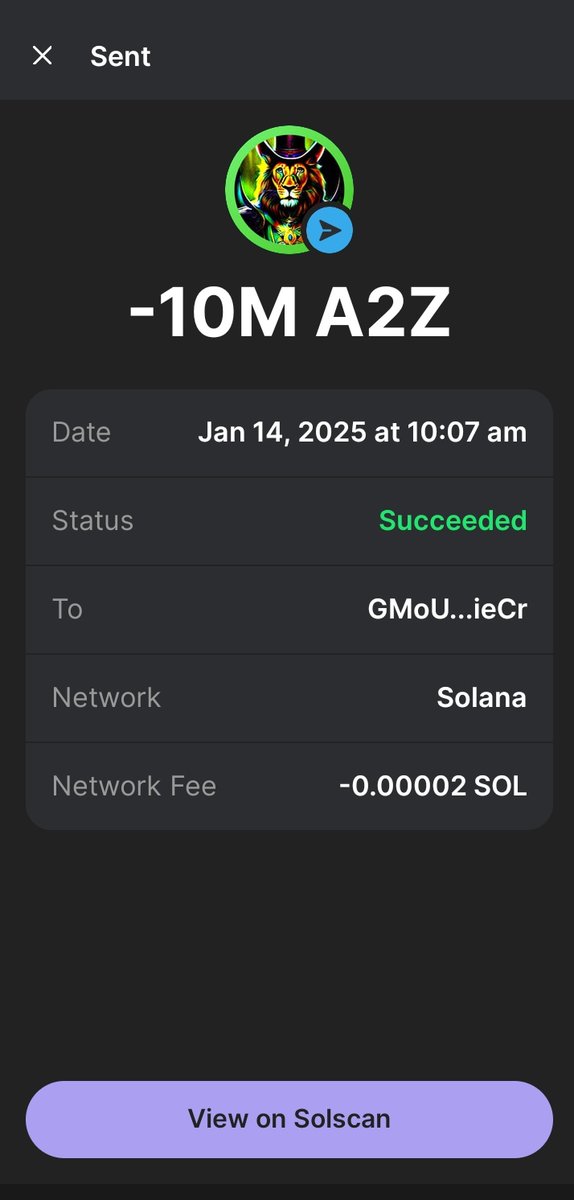A2zboss's tweet photo. ๐ Giveaway Alert! ๐
In our previous giveaway, we sent $100 worth of tokens to one lucky winner, but this time, we're doubling the fun! We're now giving away $200 worth of #a2zcrypt tokens to 10 lucky persons ! Here's how you can participate:
4 Simple Conditions:
1:Rtt this post ๐
2: Coment your $SOL address with the hashtag #a2z
3:Buy or sell #a2zcrypt at least once - any amount, even just $1.
The developer is here to assist! ๐
Buy #A2z on #Pumpfun or #RAYDIUM
Contract Address: J9zgzc5tezpABgYyg8a5ffwtz96AG7HNK1Dxm3qYpump
4 :target of 100 rtts ๐
That's it! ๐
$sol army, let's make this happen!