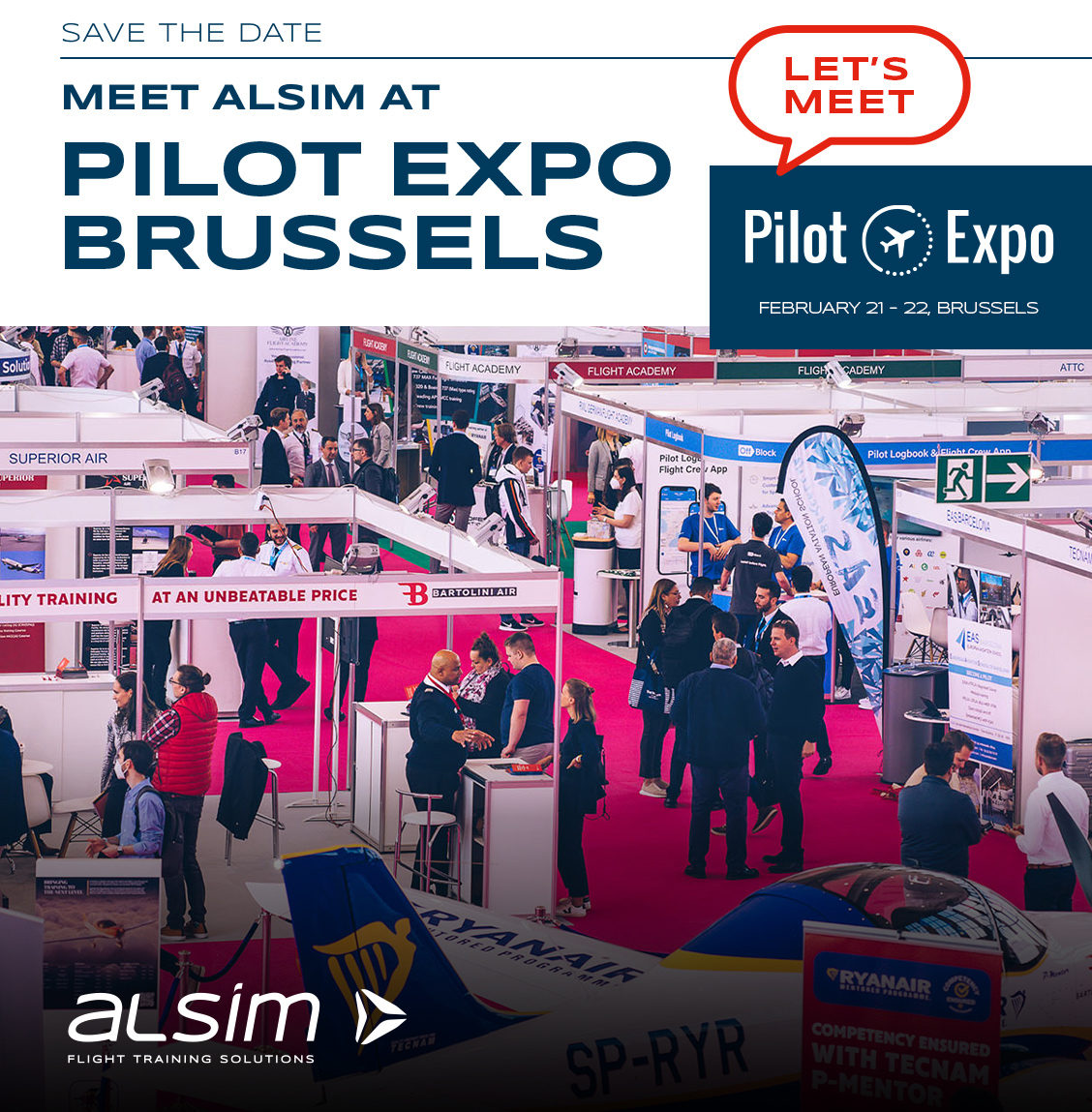 Exciting news! The #ALSIM team is proud to once again support Pilot Expo , this time in Brussels, Belgium 
📷 Save the dates: February 21-22!
𝑩𝒐𝒐𝒌 𝒚𝒐𝒖𝒓 𝒎𝒆𝒆𝒕𝒊𝒏𝒈 𝒘𝒊𝒕𝒉 𝒖𝒔 𝒉𝒆𝒓𝒆 📷
alsim.com/inb.../event/p…
#PilotExpo2025 #Aviation #FlightTraining