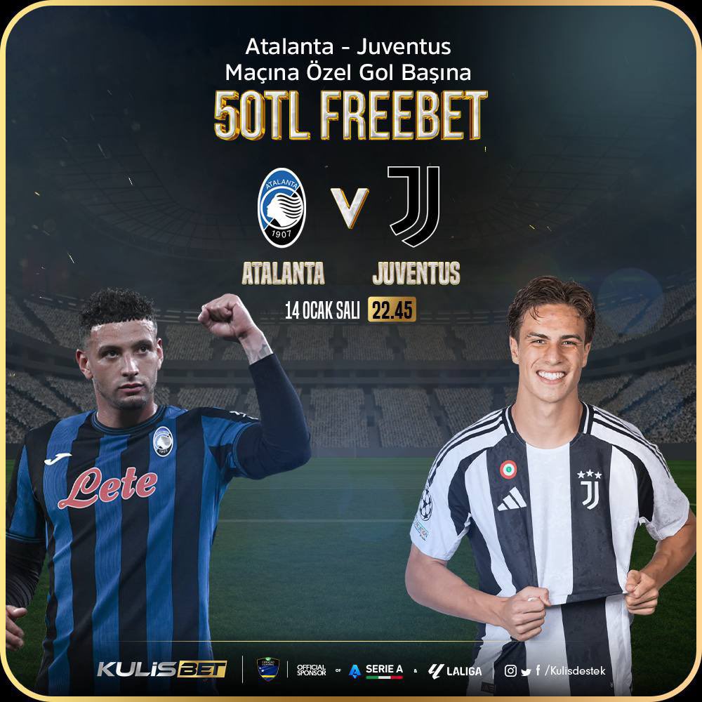 Klsdestek11's tweet photo. 🔣TÜM ÜYELERİMİZE FREEBET 🔣

Gol Oldukça Freebet Kazanmak İster Misin 

ATALANTA - JUVENTUS

Maçında Gol Oldukça Kazan!

 14.01.2025 / 00:00-22:45 Saatleri Arasında
      
500₺ Yatırım Yap, Freebet Kazan

90 Dakika Boyunca Her Gol İçin 50 Freebet Kazan

https://t.co/P3zlWM4UAg https://t.co/ndm5EPr0qp