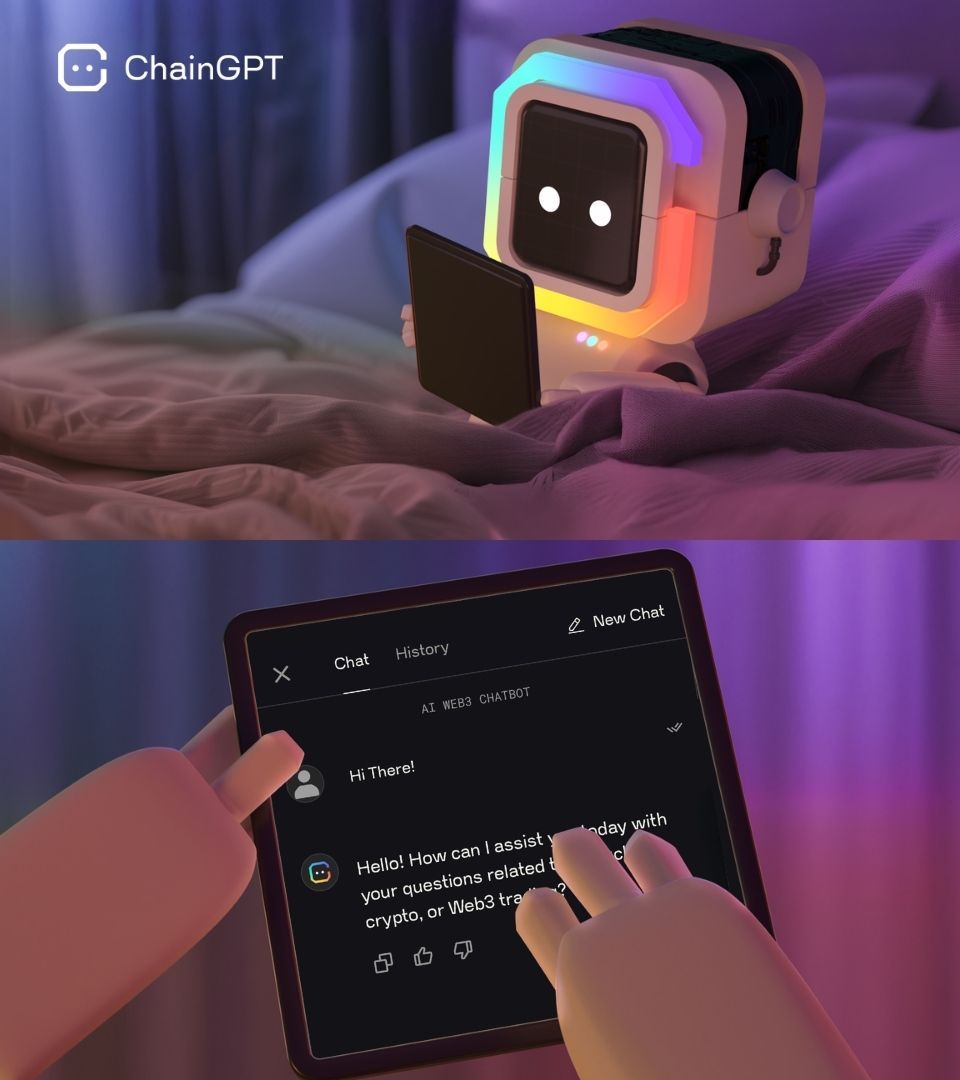 Chain_GPT's tweet photo. Talking to our Mr Robotson is like texting your smartest friend, except it’s always awake, never judges, and actually knows what gas fees are. 🤖💬

Got questions? Ask him!  👉 https://t.co/nPF9HiZCiX https://t.co/HwQvW54r9n