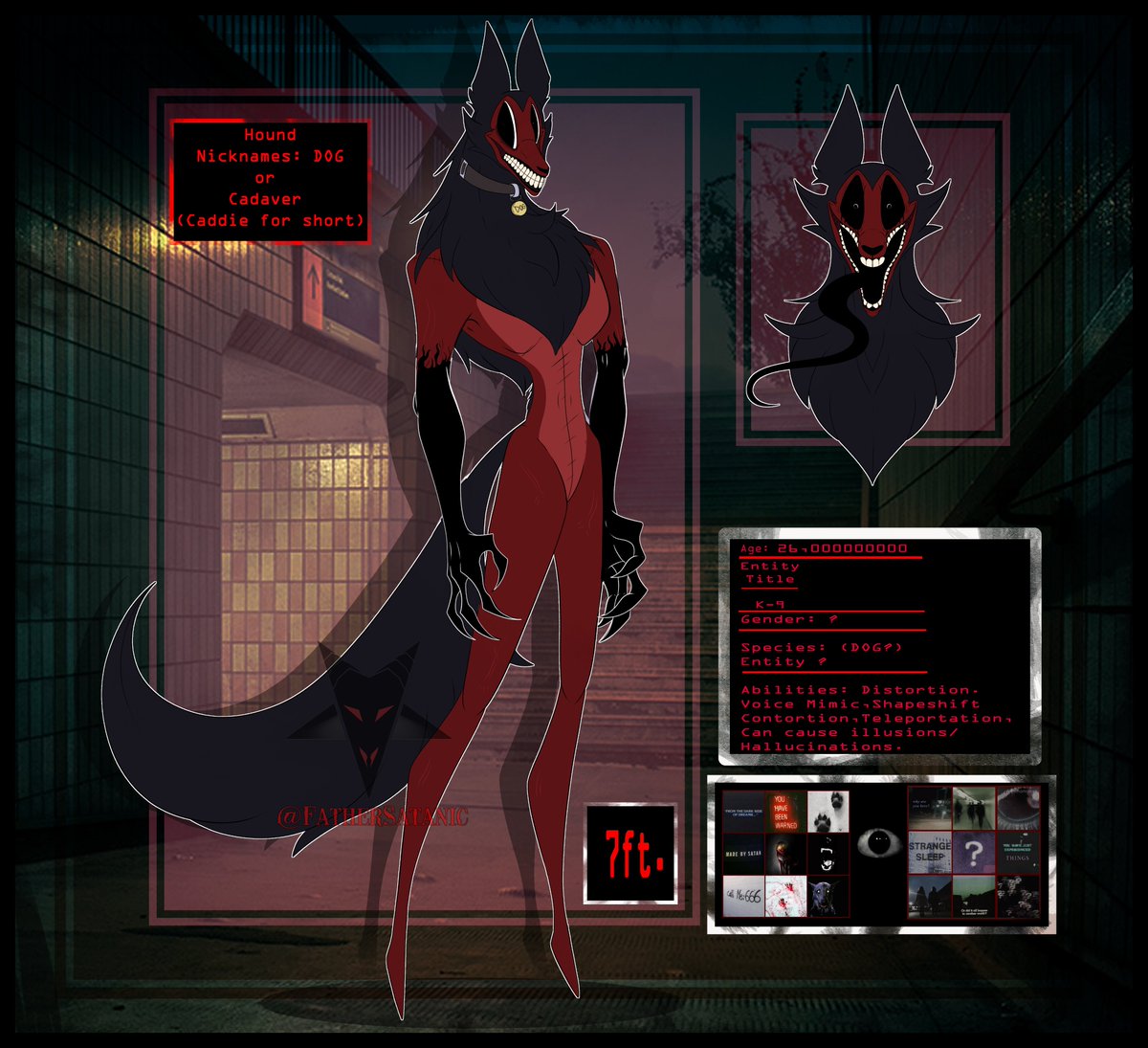 DragulaDraco's tweet photo. "Hound (Dog?) Entity Second Fursona/Kinsona" (updated)
(Took inspo from smile dogs design)
#Dogfursona #Furry #Fursona #LiminalSpace #Weirdcore #Dreamcore #Backrooms #Entity #Backroomsentity https://t.co/TtEWAF3kgU