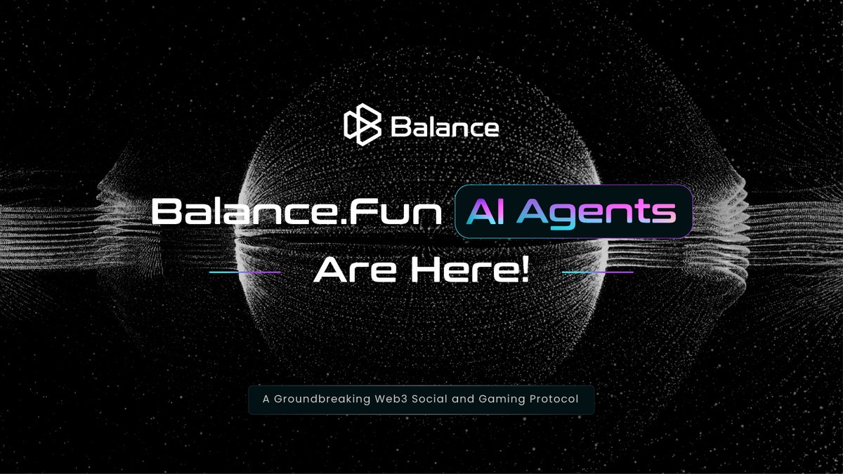 RealBalanceFun's tweet photo. https://t.co/1DkSjVVew2 AI Agents Are Here!

Balance #AIAgents have officially launched, ushering in a new era of personalized and interactive experiences in Web3!

👀 Ready to create your AI Epal? Start exploring today!
🔗 https://t.co/uuIyVQs95u