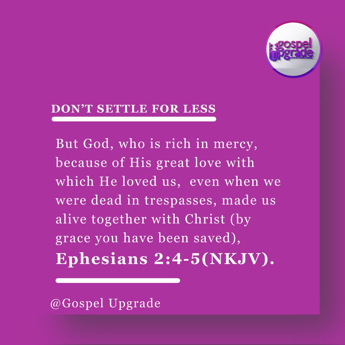 Don't settle for less.