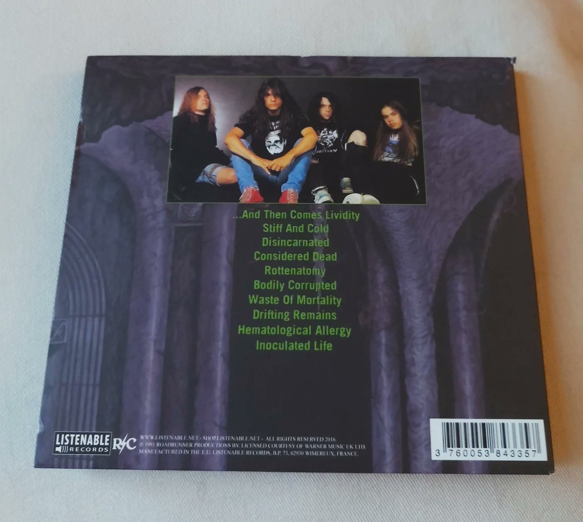 MeditationsHate's tweet photo. Brings a compelling macabre flair to the dry percussive death metal popularised by Suffocation et al.
#gorguts #considereddead https://t.co/njJPwFcDNw
