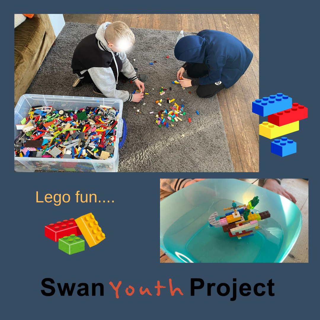 We love lego here at Swan Youth Project, whatever the question, the answer is very often lego!!
Today we have our Open Access from age 8+. Join us for some January positivity and fun from 4.30 - 6.30