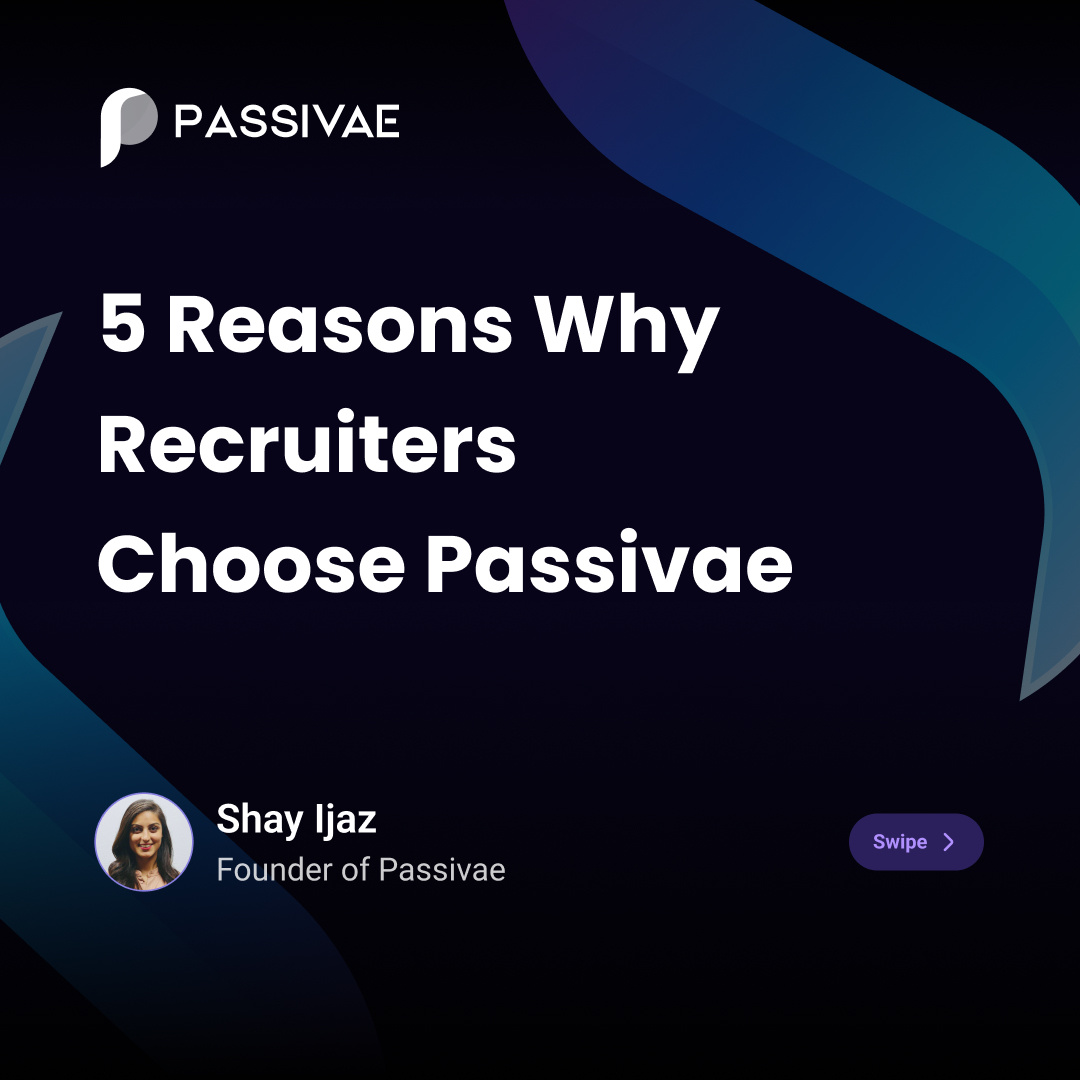 PassivaeHR's tweet photo. 🔥 Discover why Recruiters are choosing Passivae! We offer a powerful platform designed to help you succeed. Swipe left to learn more! #recruiterbenefits #recruitmentplatform #hiringtools

Website: https://t.co/yGDwZihfOr
Discord: https://t.co/WFpyLHthnL https://t.co/LbKGv7xBuo