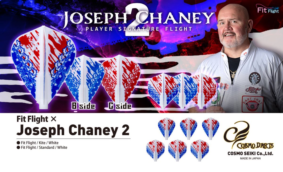 CosmoDarts's tweet photo. 1月新商品情報🔥

✅ Fit Flight Pro S（新色追加）
✅ Fit Flight × Joseph Chaney 2
✅ Fit Flight × Nadege Chretien
✅ Darts Holder

1月28日発売開始です🎯

是非チェックしてみてください😊

https://t.co/45ylfQUKc5 https://t.co/pyeZaKswHF