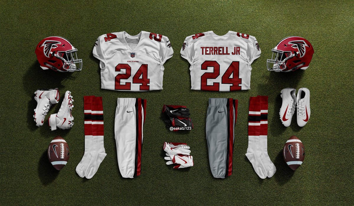 ATLFalconsUK's tweet image. With whispers that the Falcons are due for a jersey switch up over the off-season.

Would you like to see these? 👀🔴⚫️