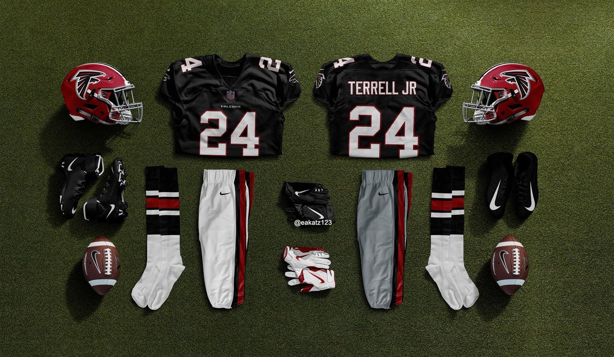 ATLFalconsUK's tweet image. With whispers that the Falcons are due for a jersey switch up over the off-season.

Would you like to see these? 👀🔴⚫️