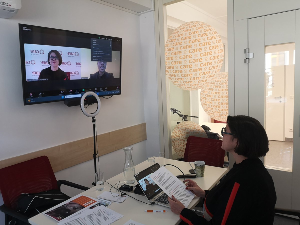 ka_katzer's tweet photo. Happening now: Press briefing on CAREs Crisis Report on the 10 most underreported humanitarian crises globally. We don't want to stay silent when human lives are at risk. With @chikonatie, @BarschdorfHager @tapiwa_munthali https://t.co/wYCnYW8HvP