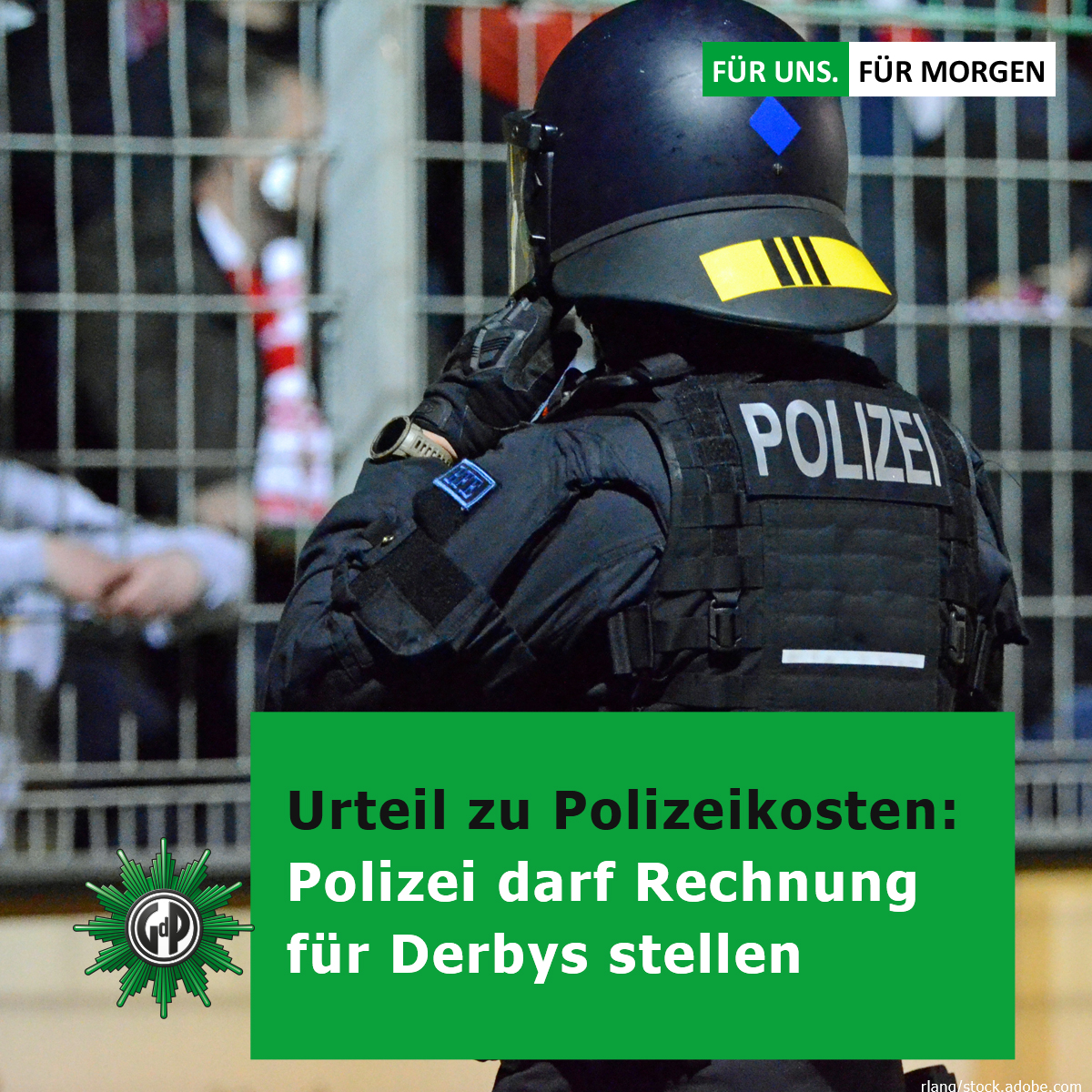 #GdP zum heutigen Urteil des #BVerfG: die Kostenfrage bei Polizeieinsätzen ist endlich geklärt. GdP-Chef Kopelke: „Das Urteil hat Signalwirkung. Wenn weitere Länder das Bremer Modell übernehmen, muss sichergestellt sein, dass die Gelder direkt der Polizei zugutekommen.“  Mehr