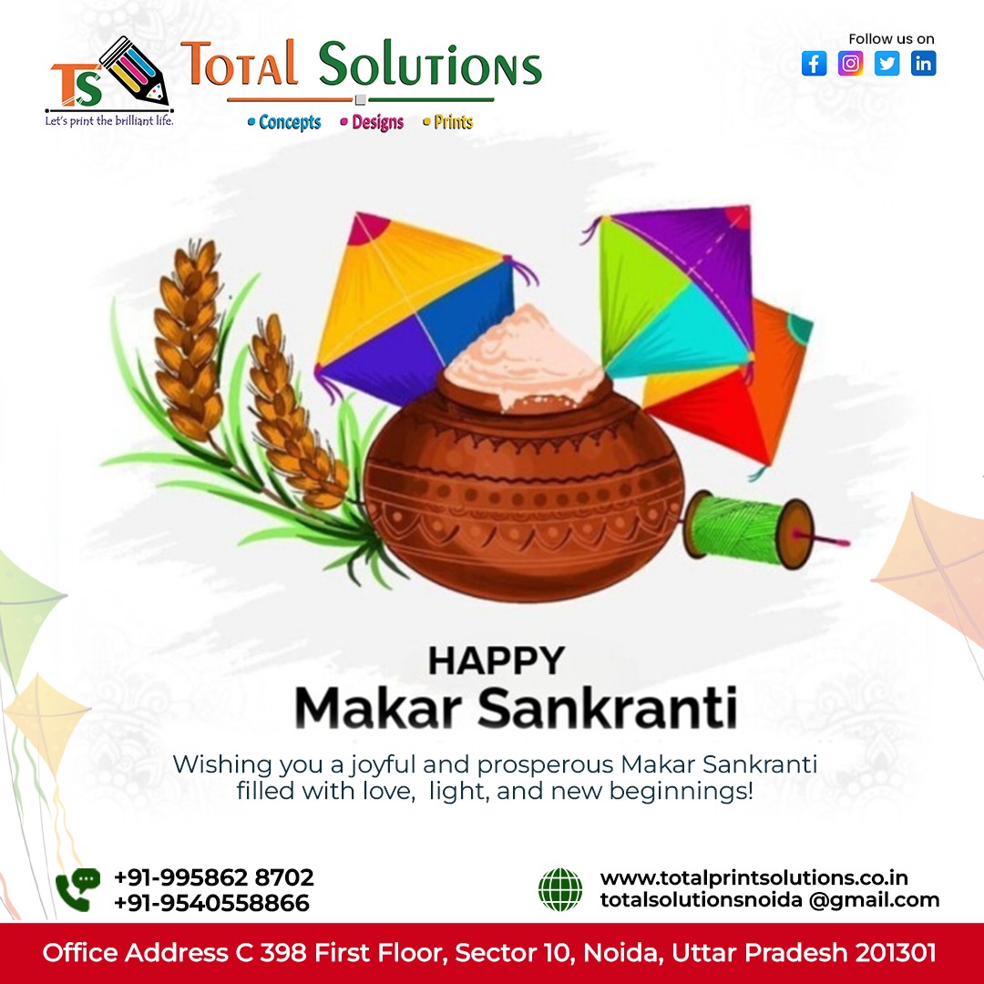 total604712's tweet photo. Celebrate the spirit of Makar Sankranti with Total Solutions! 
CALL NOW:- +91-995 862 8702
VISIT US:- https://t.co/mgzp7RzT2T
#HappyMakarSankranti #MakarSankranti2025 #TotalSolutions #FestivalVibes #NewBeginnings #JoyfulCelebrations #HarvestFestival #KiteFlying #FestiveSeason https://t.co/J7Uy0kOiq6