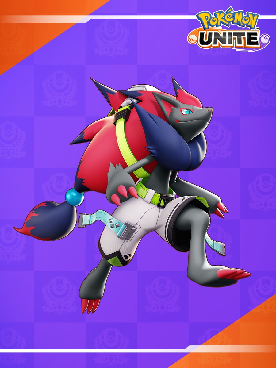 poke_unite_jp's tweet photo. ゾロアークの新たなホロウェア「ネオストリートスタイル」が登場！🤗 
#ポケモンユナイト #ゾロアーク https://t.co/9CNGDLGmQ1