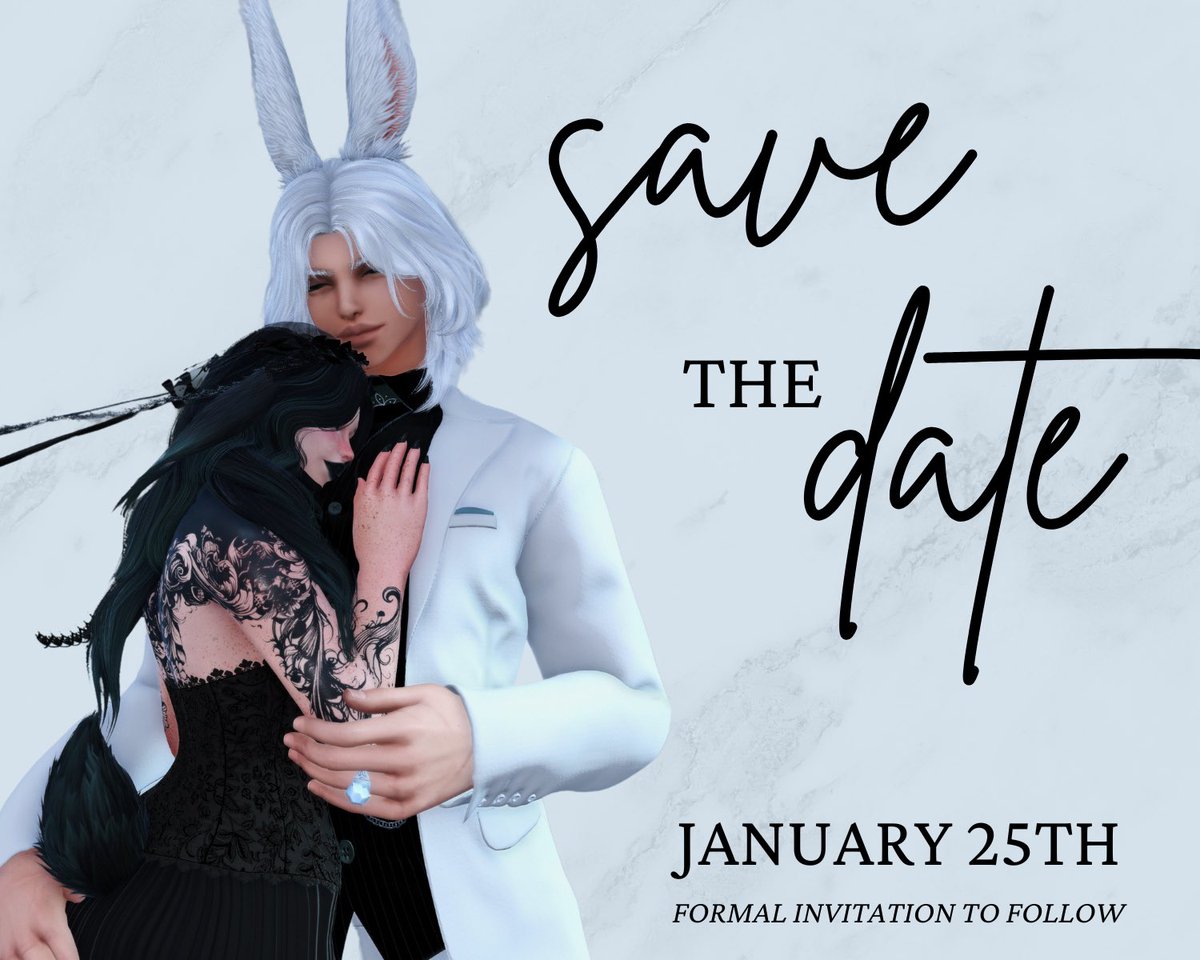 elysia_xiv's tweet photo. 𝕪𝕠𝕦’𝕣𝕖 𝕚𝕟𝕧𝕚𝕥𝕖𝕕 🖤🤍
#gposer | #eternalbonding | #ffxiv https://t.co/Qh8Y1cOZH4