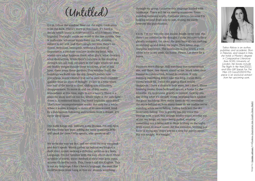 anankemag's tweet photo. .@BibaT_Abbas  exclusively shares an excerpt to commemorate Ananke's 10th! 
"We write the way we live, and we write the way we speak and don’t speak. Words gather up behind my tongue, a dark river, coiled, seeking a different outlet on my body." 
Link: https://t.co/jwjVt4oM3I https://t.co/Qz3pf5LEkD