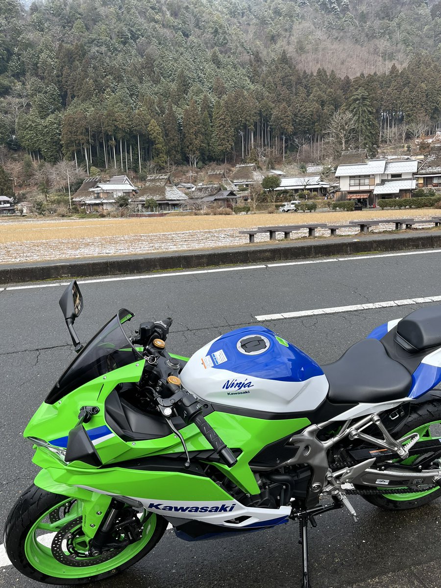 pullmokoremmy's tweet photo. 雪が残る美山かやぶきの里です
走行距離6500km
楽しんでます https://t.co/in1HVIKHll