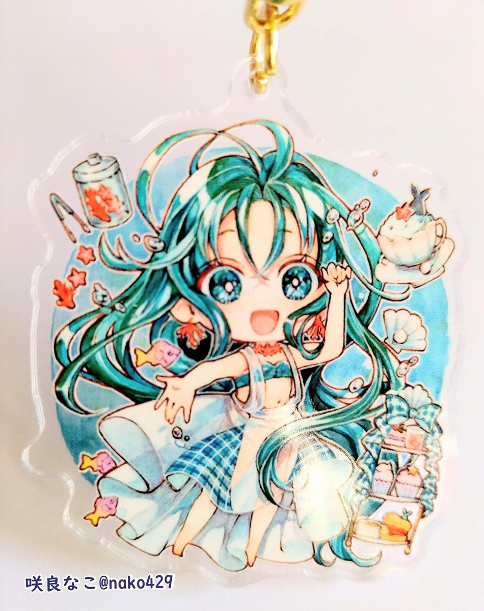 「深海×アフタヌーンティー」|咲良なこのイラスト