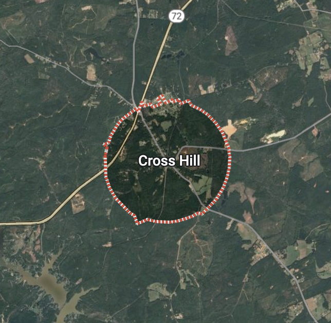 Cross Hill South Carolina is weirdly circular ... <a href="/jayforeman/">Jay Foreman</a> please help
