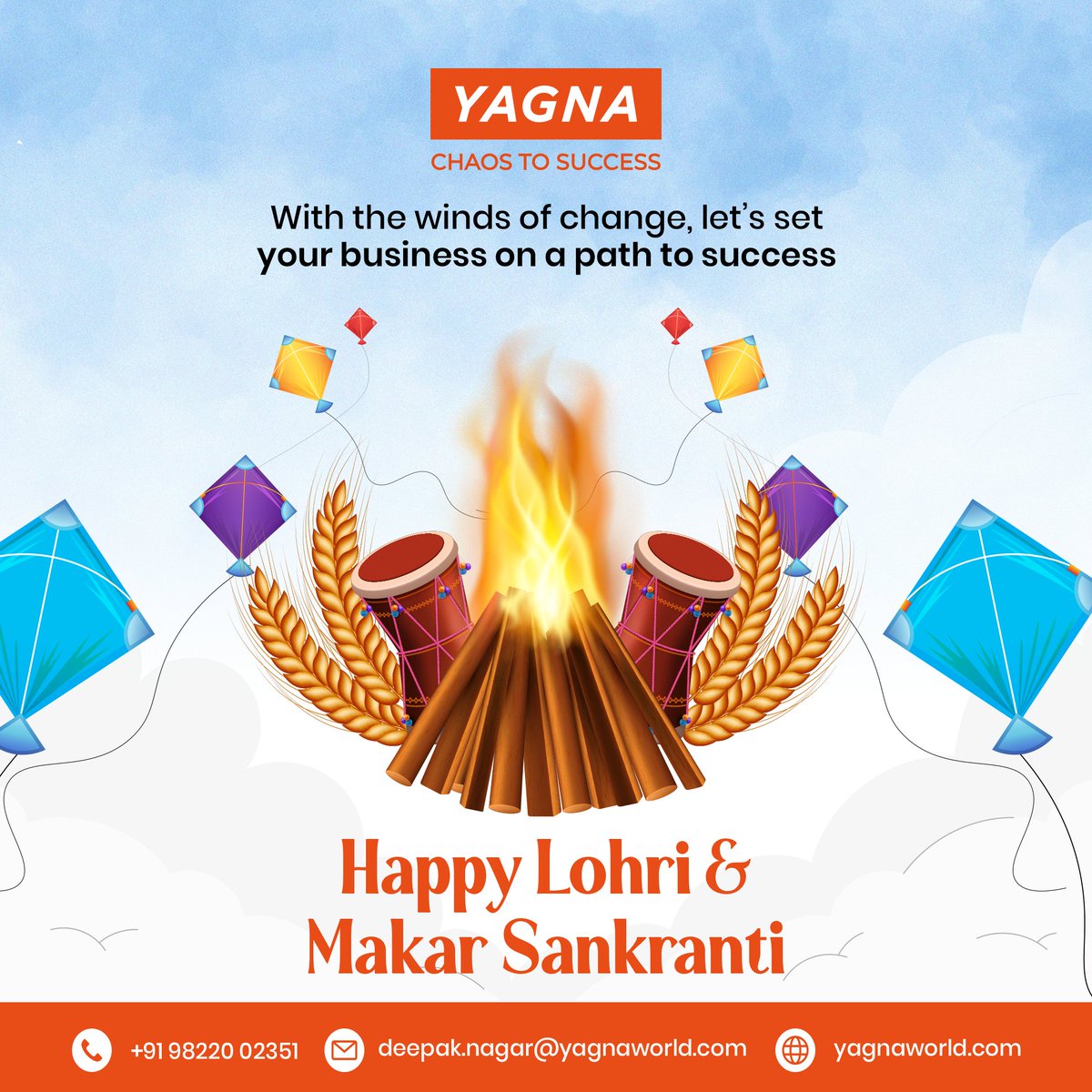 Yagna_Sucess's tweet photo. Let the kite soar high and the harvest be abundant! 🌾🪁 YAGNA team wishing you all a joyful Makar Sankranti filled with love, light, and prosperity. ✨ #MakarSankranti #BusinessInnovation #manufacturer #startup #businessgrowth #Businessproblems #businessowner #business https://t.co/6aSmXoIdeP