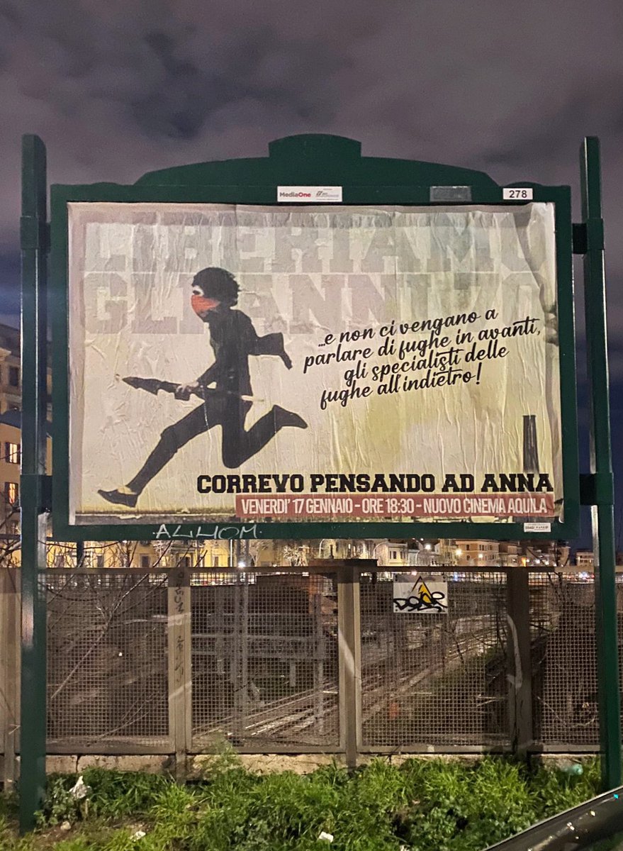MilitantBlog's tweet photo. 🚩 Siamo felici di annunciare che la prima proiezione aperta al pubblico di “Pensando ad Anna” prevista venerdì 17 Gennaio alle 18:30 è andata sold out praticamente subito. https://t.co/8Ztx2ak6q0