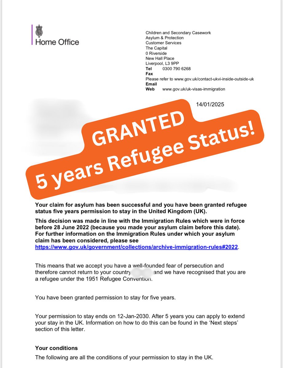 We are thrilled to share that one of our clients, whom we supported with further submissions, has been granted 5 years refugee status today.🎉

Moments like these remind us why we do what we do. We are so happy for our client, who can now start rebuilding their life. 🧡