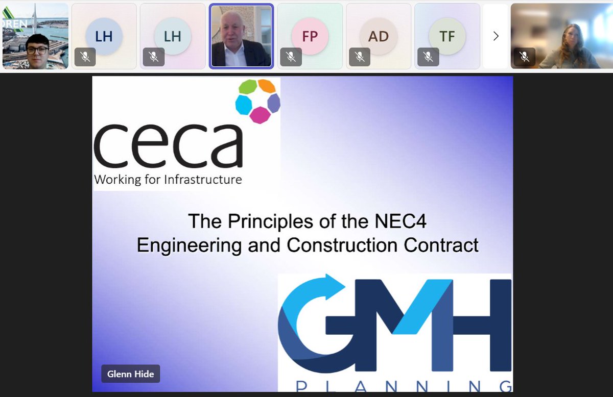 Our first NEC4 workshop of the year is kicking off this morning with the Principles of the NEC4 ECC with specialist trainer Glenn Hide of GMH Planning. Have a great day!! #infrastructure #civilengineering #learninganddevelopment #cecasoutherntraining