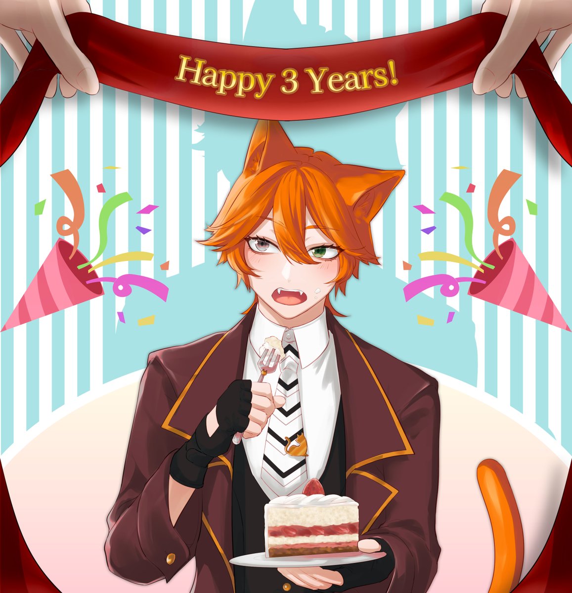 nyanlives's tweet photo. 3 Years...... I've been doing this for 3 entire years! Thank you all so much for the all the amazing times, both good and bad, in the past!

I promise you all, I will not let you down. I AM GOING BIG FOR YEAR 4! BRING ON THE GOOD TIMES!

STREAM IN 1.5 HOURS (Delayed for updates)
#SafeForNyan #TwitchAnniversary #VTuber