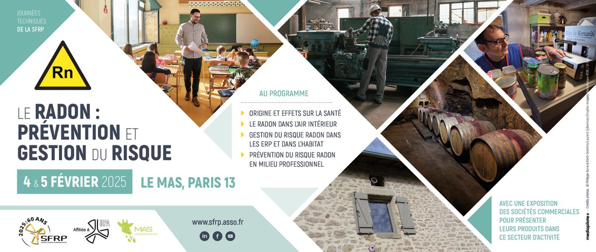RADON : PREVENTION et GESTION du RISQUE
Journées SFRP 4&amp;5 février 2025 (Paris)

✅ Avec les représentants des organismes réglementaires et les principaux acteurs  
pour poser vos questions !

radon.eventmaker.io