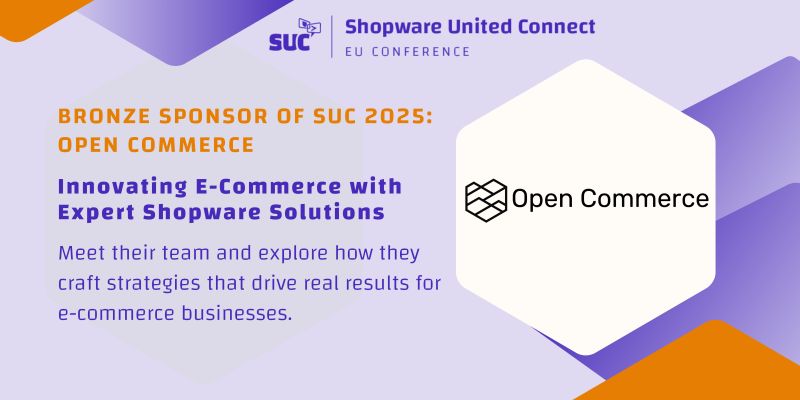 📣 Excited to welcome Open Commerce Agency as a BRONZE sponsor of Shopware United Connect 2025! 

🎉 Experts in smart Shopware solutions, they empower businesses with actionable strategies and proven e-commerce results. 🚀

shopwareunited.com/connect-confer…

#shopware #suc25 #community