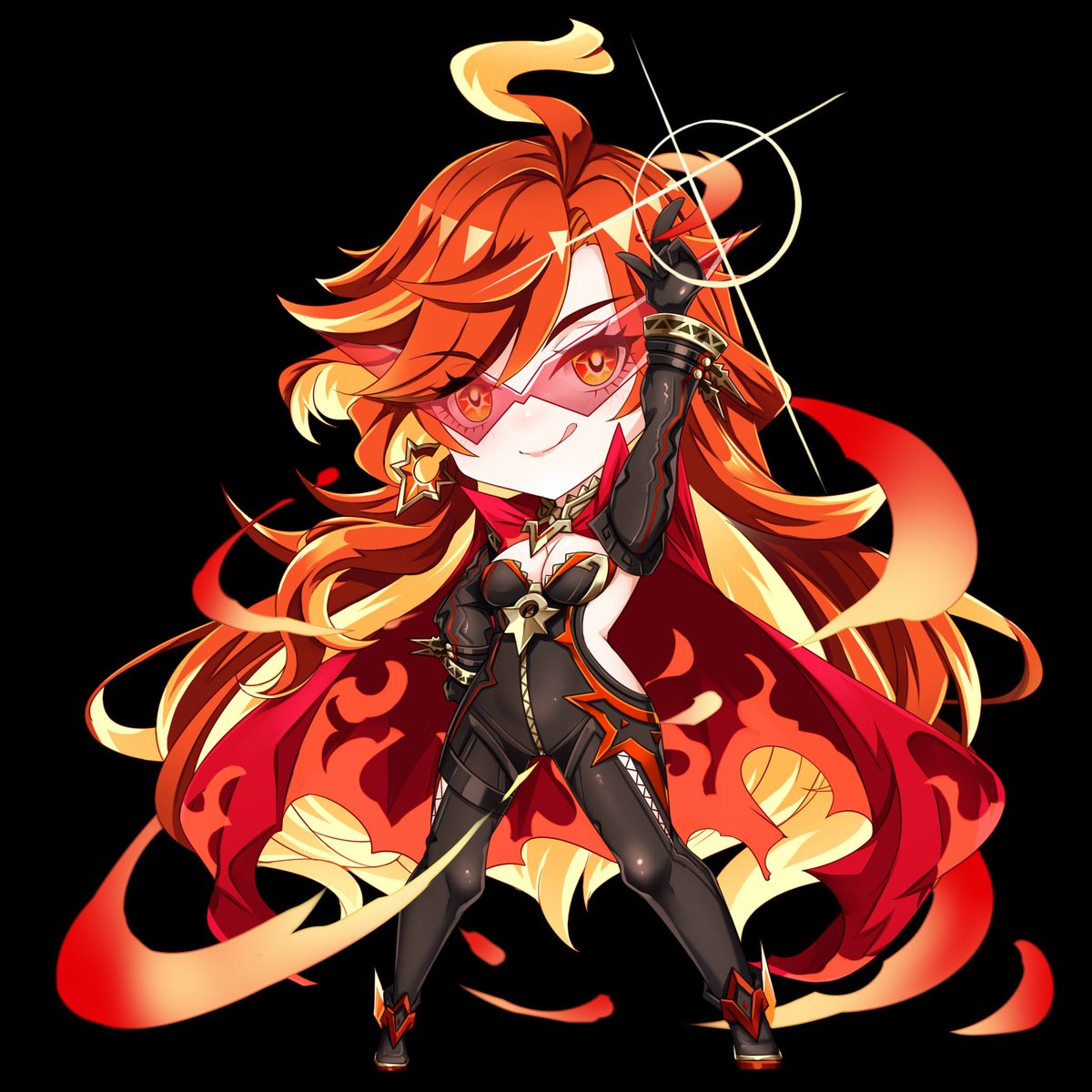 天元火神=口=!?#原神 #GenshinImpac #マーヴィカ 」|娘娘のイラスト