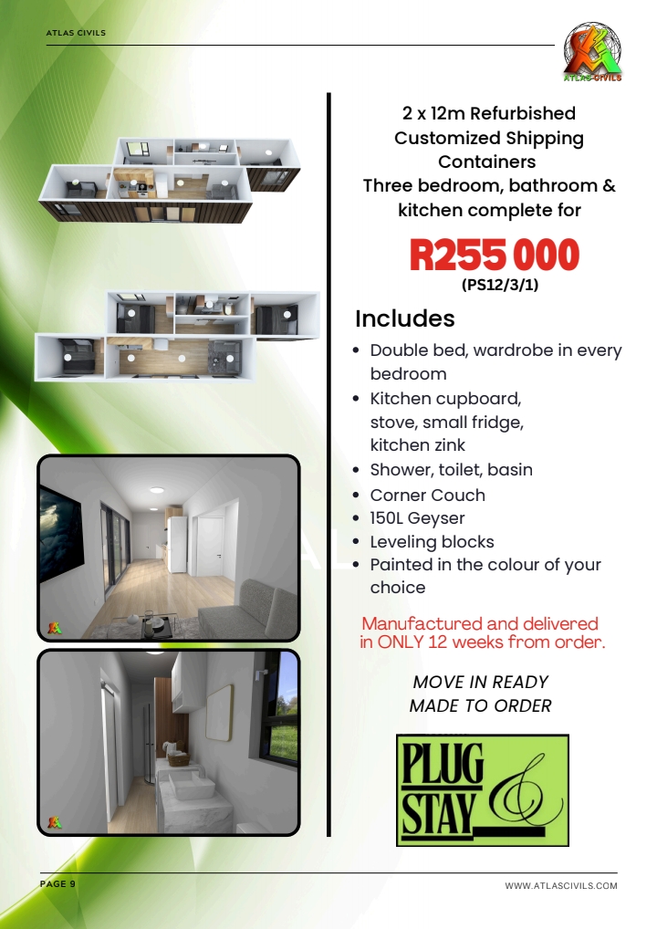 AtlasCivils's tweet image. Sustainability, affordability, and style all in one—our refurbished container houses are the future of living.

#DreamInContainers
#CustomContainers
#ContainerSolutions
#ShippingContainers
#ModularConstruction
#ContainerSolutions
#ContainerLife
#SustainableLiving