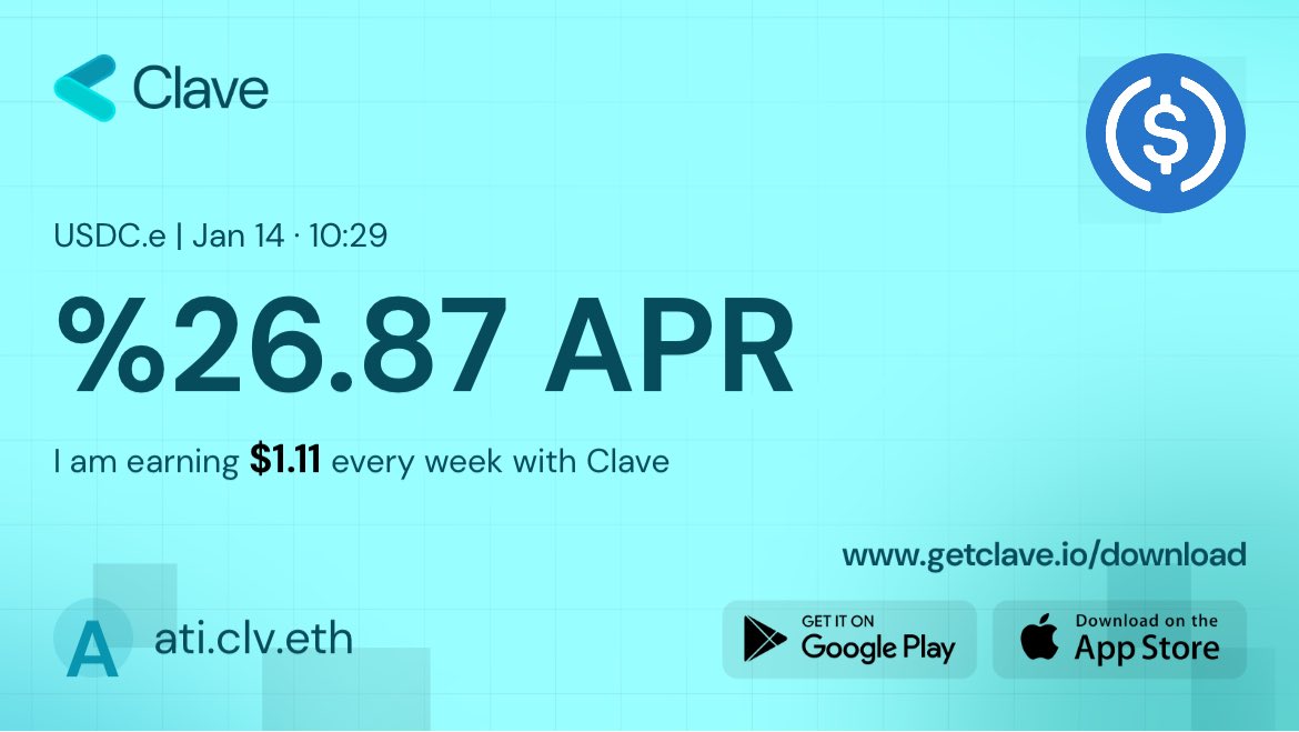 Come guys ⁦<a href="/Kemalfarukbalta/">KEMAL BALTA</a>⁩ ⁦<a href="/pabloodinatale/">Osman</a>⁩ enjoy this juicy APRs with ⁦<a href="/getclave/">Clave</a>⁩ Bonus and be fascinated by such a wonderfully UX!