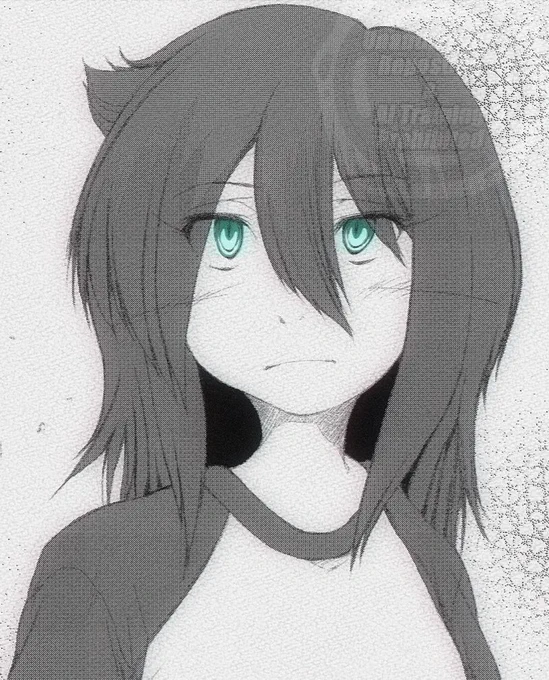 アニメ版のデザインでも描けなくはないけど、手癖全開で描いたのも皆に見てもらいたくなるんスよ。 #watamote #fanart 