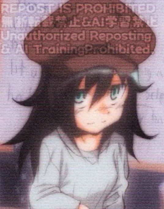 アニメ版のデザインでも描けなくはないけど、手癖全開で描いたのも皆に見てもらいたくなるんスよ。 #watamote #fanart 