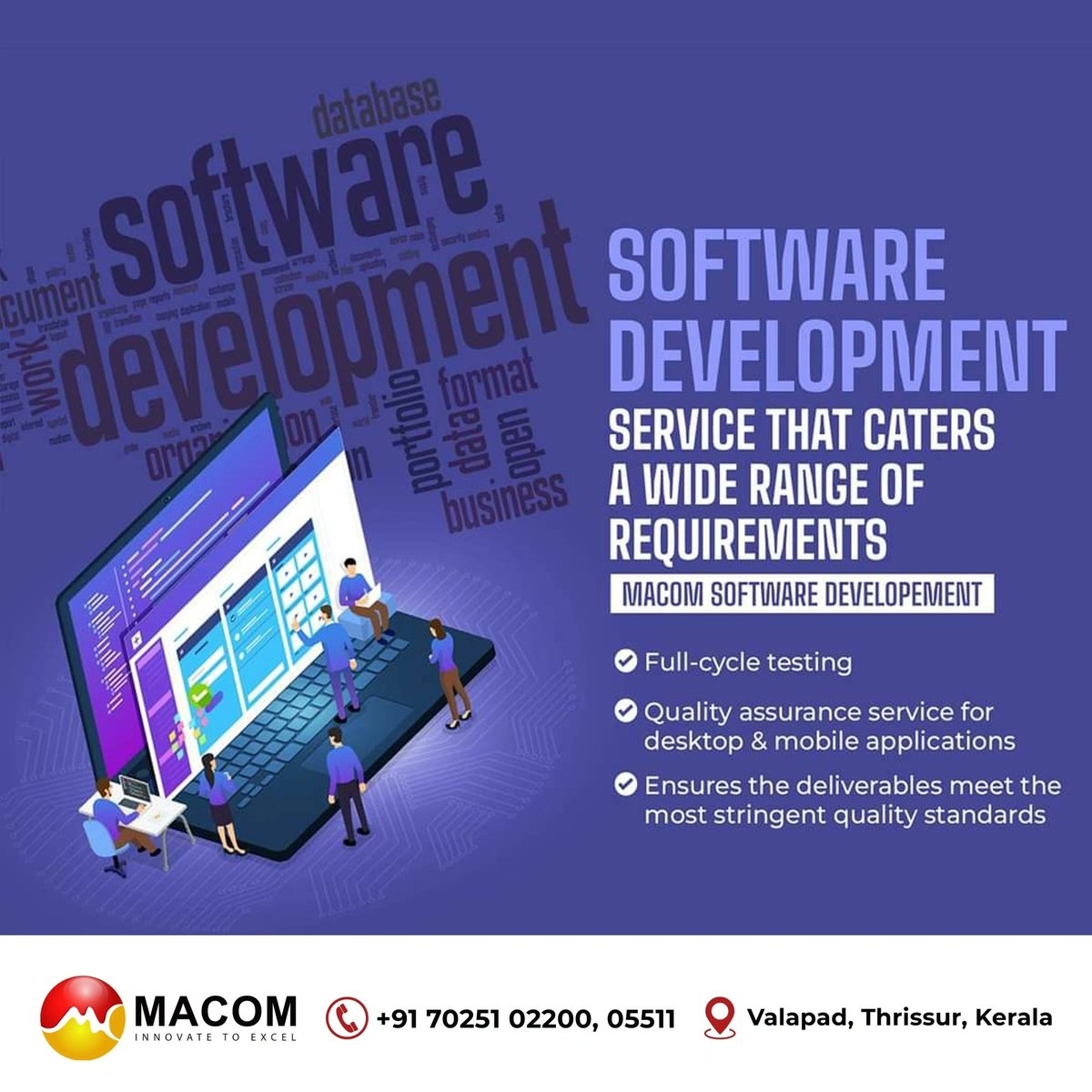 macomevolv's tweet photo. We have the expertise and experience to develop and deliver quality software solutions for various industries and can provide tailored solutions to meet your specific business needs.
#Macom #MacomEvolv #SoftwareDevelopment #SmartSolutions #SoftwareDevelopmentService https://t.co/gQN5h43ZXH