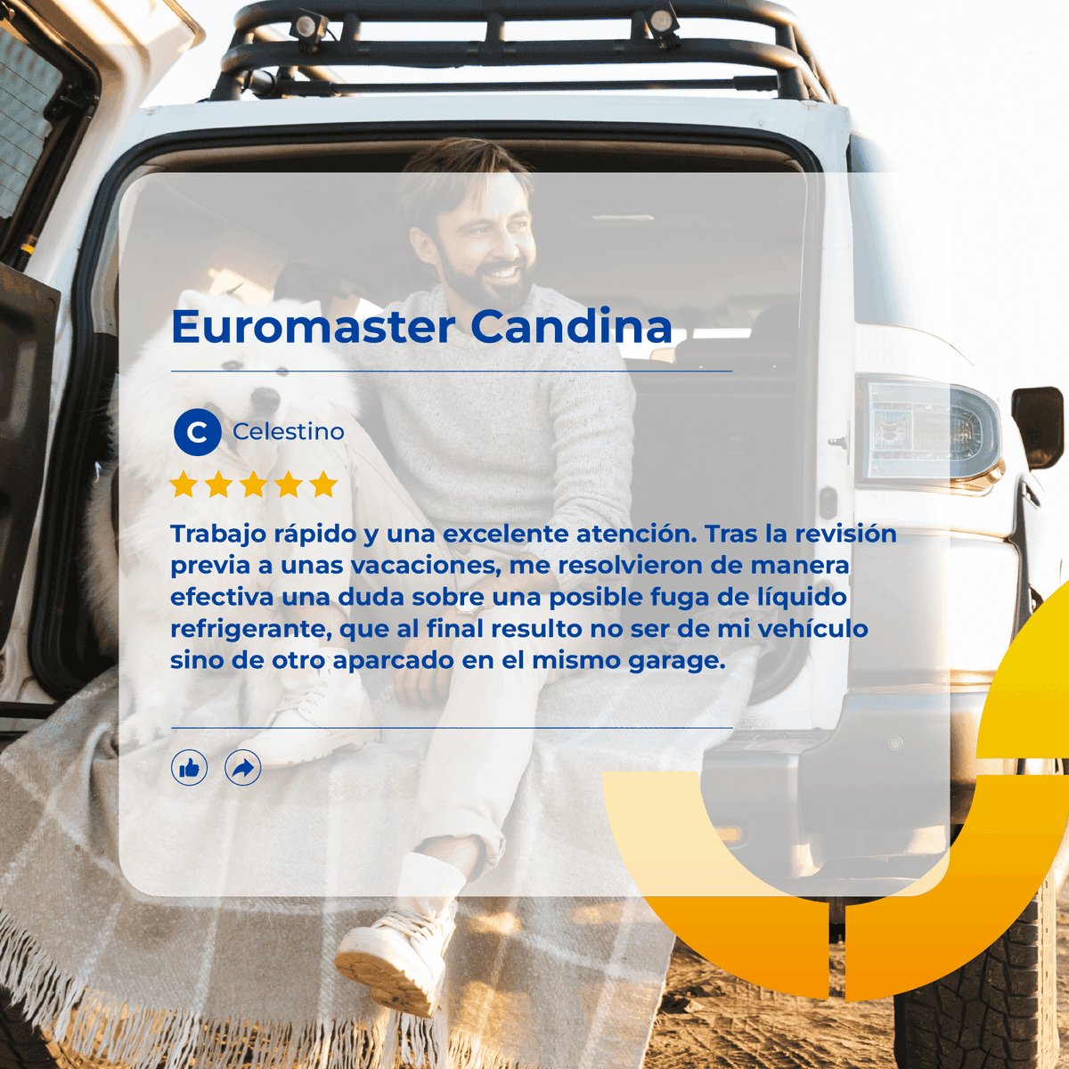 Nuestros clientes confían en nosotros para emergencias con sus vehículos gracias a nuestra eficiencia y rapidez. No somos Fernando Alonso, pero sí como sus mecánicos. ¡Que tu coche se pare, pero tu descanso nunca! #Euromaster #TalleresMejorValorados #tallercoche #tallermecanico