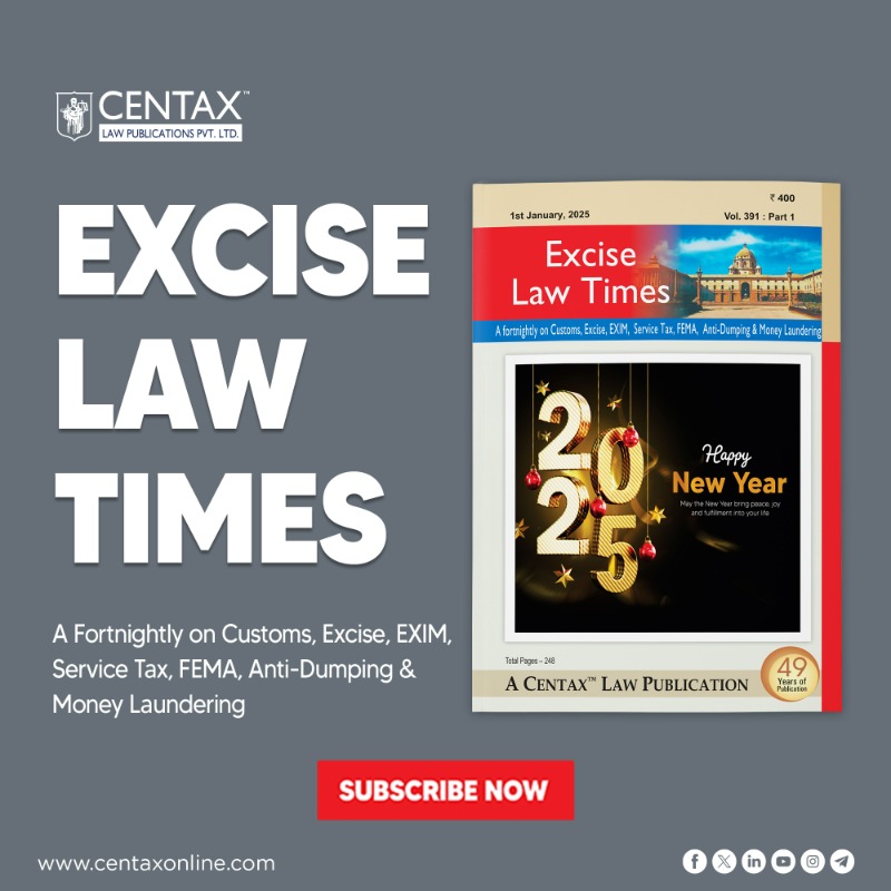 centaxindia's tweet photo. Expand Your Expertise in Fiscal & Trade Laws with R.K. Jain’s In-print & Virtual Journal—Essential for Staying Informed
Subscribe here: https://t.co/zqA1fINDua
Prefer to read online? Access the virtual edition of our journal here: https://t.co/a0aihohUvI
#CentaxUpdates #Custom