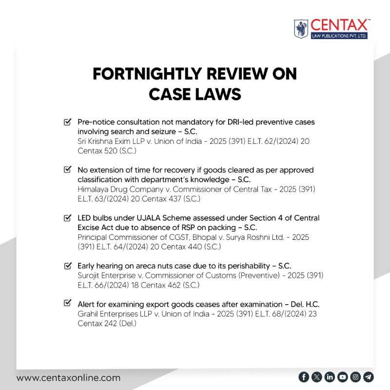 centaxindia's tweet photo. Expand Your Expertise in Fiscal & Trade Laws with R.K. Jain’s In-print & Virtual Journal—Essential for Staying Informed
Subscribe here: https://t.co/zqA1fINDua
Prefer to read online? Access the virtual edition of our journal here: https://t.co/a0aihohUvI
#CentaxUpdates #Custom