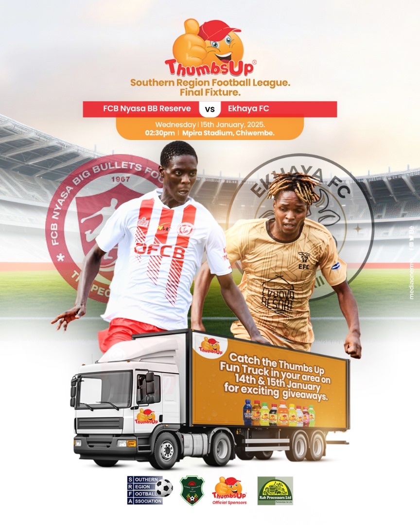 The Thumbs Up Fun Truck is rolling into town, bringing excitement as we gear up for the final match of the Thumbs Up Southern Region Football League tomorrow! 

#ThumbsUpFunTruck #FootballFinals #SouthernRegionLeague #thumbsupdrink #rabgroup #rabprocessors