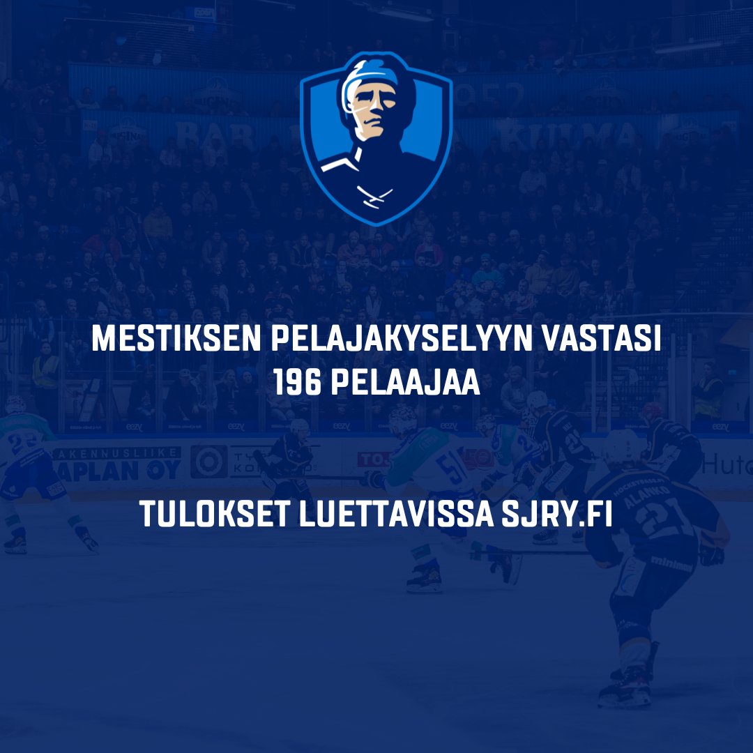 Pelaajayhdistys teki kyselyn kaikille Mestis-pelaajille. Kyselyyn vastasi 196 pelaajaa 26.11.-16.12.2024 välisenä aikana.

Kyselyssä otettiin kantaa mm. sarjajärjestelmiin, liigakarsintoihin ja Mestiksen pelaamistapaan.

Tulokset ➡️ sjry.fi/uutiset/pelaaj…

#SJRY #Mestis