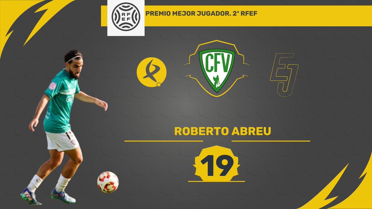 Extremadura en Juego (@enjuegocex) on Twitter photo 🏆 PREMIO MEJOR JUGADOR 2ª RFEF |
🗒️ Actualizamos clasificación tras 18 jornadas.
🥇<a href="/robertorabreurb/">Roberto Rguez Abreu.</a>
➡️ El futbolista del <a href="/cfvillanovense/">C.F. Villanovense</a> , Roberto Abreu, se sitúa como el jugador más valorado en 2ª RFEF por los narradores de <a href="/enjuegoCEX/">Extremadura en Juego</a> . 🏆 PREMIO MEJOR JUGADOR 2ª RFEF |
🗒️ Actualizamos clasificación tras 18 jornadas.
🥇<a href="/robertorabreurb/">Roberto Rguez Abreu.</a>
➡️ El futbolista del <a href="/cfvillanovense/">C.F. Villanovense</a> , Roberto Abreu, se sitúa como el jugador más valorado en 2ª RFEF por los narradores de <a href="/enjuegoCEX/">Extremadura en Juego</a> .