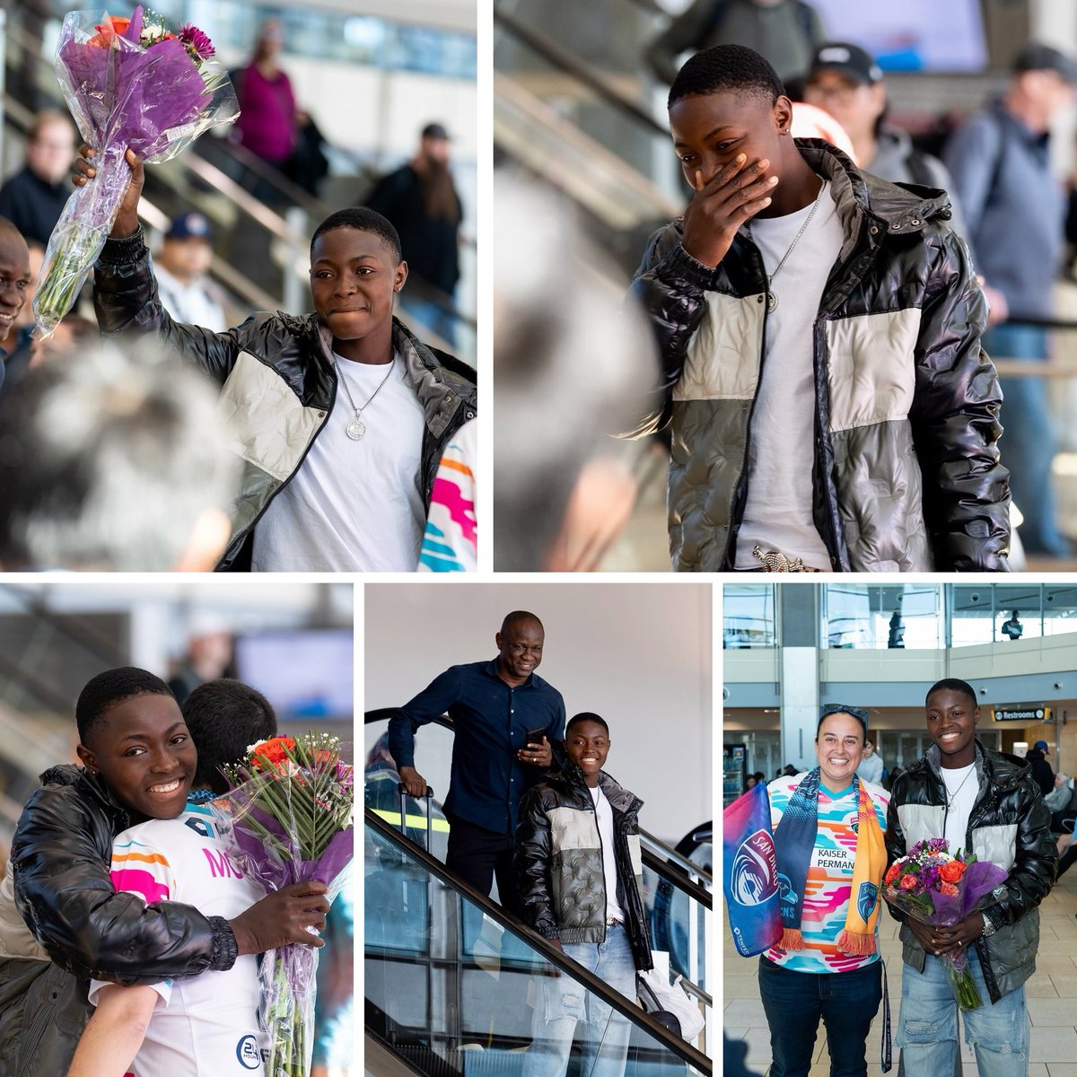 Centerkick_'s tweet photo. WARM WELCOME TO AMERICA!
San Diego Wave FC and the San Diego Sirens Supporters Group rolled out the red carpet for their newest addition, Chiamaka Okwuchukwu!
#centerkick #SDWave #WelcomeChiamaka https://t.co/d0Tku0irgn