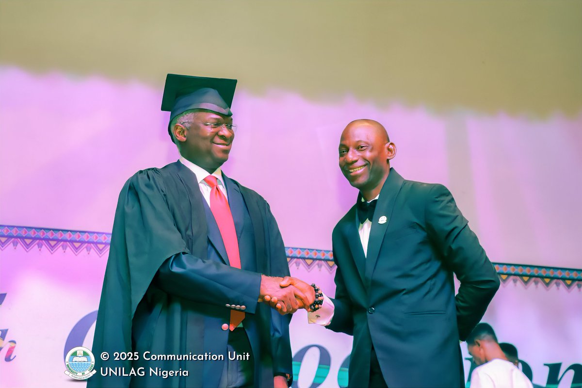 Almighty God I thank you for the opportunity yesterday to host the 55th Convocation Lecture of UNILAG which was historic in all ways.