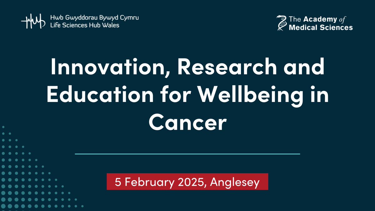 lshubwales's tweet photo. Connect with experts and explore #collaborative opportunities that make a real difference for #cancer #patients across #Wales in our next event with @acmedsci on 5 February!

Sign up today: https://t.co/xgjJhaLl7d https://t.co/2gXvBSzIkJ