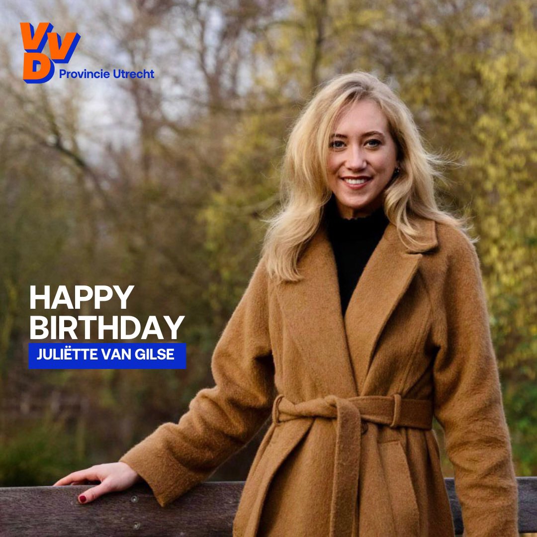 VVDpsUtrecht's tweet photo. Wij wensen ons Statenlid @JuliettevGilse een heel fijne verjaardag! 🥳 https://t.co/MkNd3LUne5