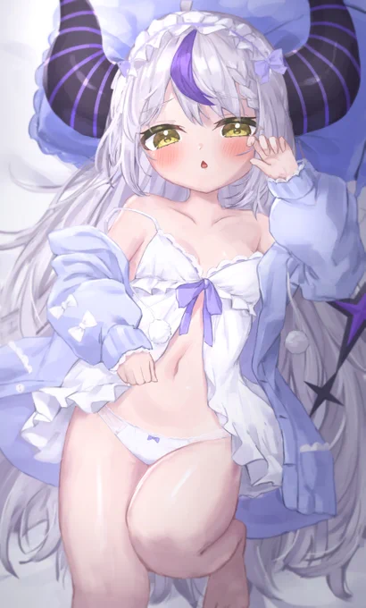 寝起きなラプ様#laplus_artdesu 