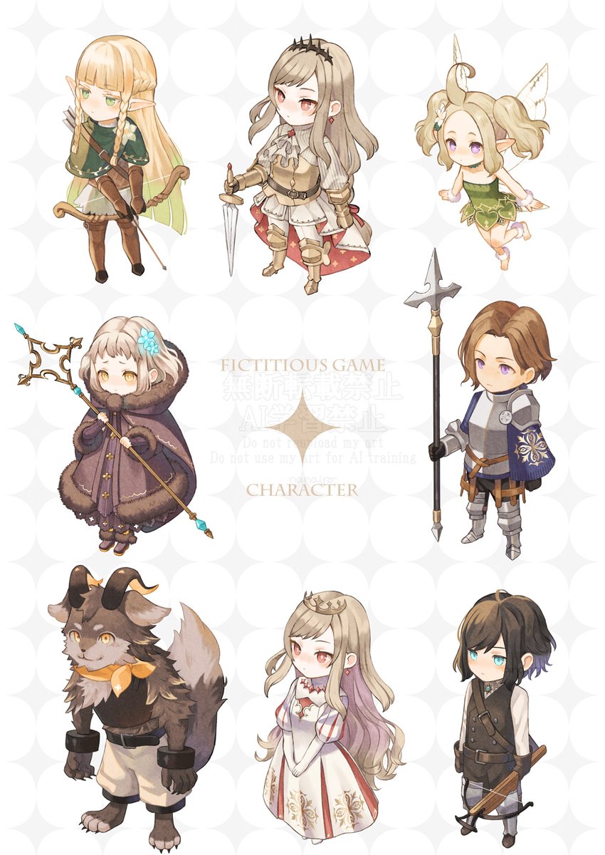 nanairoiro_art's tweet image. 架空ゲームキャラクター