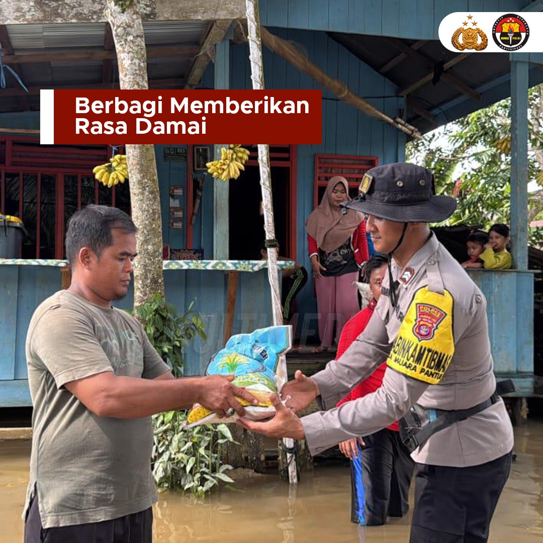 Berbagi adalah bentuk lain dari rasa bersyukur, berbagilah dengan sesama tanpa mengharapkan apapun. Yuk mulai berbagi kepada sesama Sobat Polri. Wujud Pengabdian Sepenuh Hati #ProfesionalLayaniIndonesia